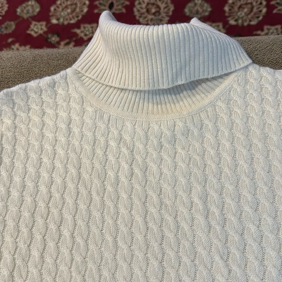 Talbots Pure Cashmere Turtleneck Sweater Women’s Size Small Ivory (TD) - Picture 3 of 5